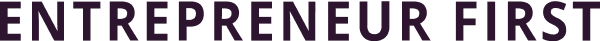 Logo of our first investor, Entrepreneur First